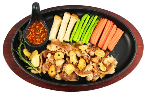 เสือร้องให้สไลด์ย่าง - Grilled Brisket Slices