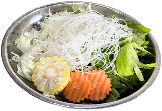 Moo Krata Veg Set - ชุดผักหมูกระทะ for shabu shabu and grill
