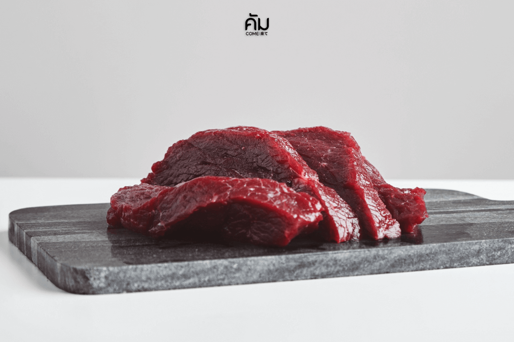 ฝันว่าได้กินเนื้อวัวสดๆ, dream-of-eating-raw-beef