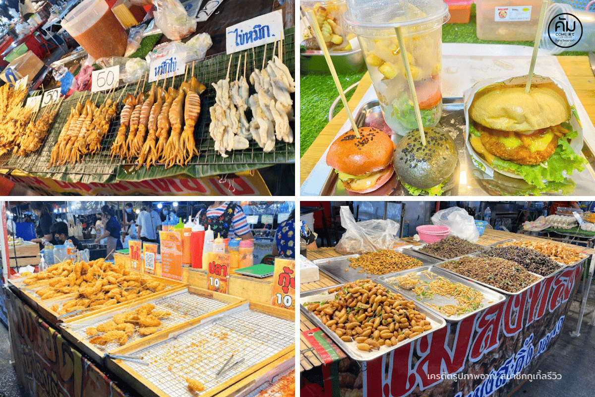 ตลาดเปิดท้าย-kku-flea-market-อาหารทานเล่น