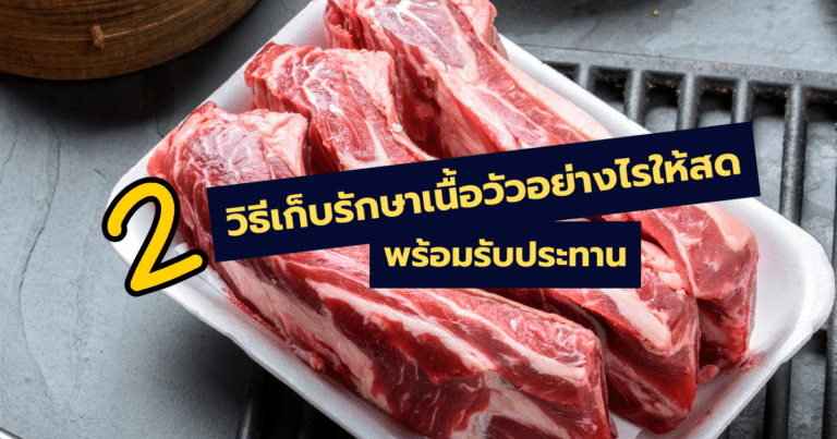 2 วิธีเก็บรักษาเนื้อวัวอย่างไรให้สด พร้อมรับประทาน