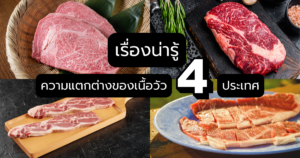 ความแตกต่างของเนื้อวัว 4 ประเทศ