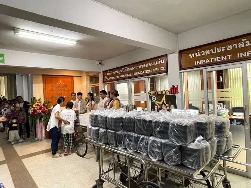 กิจกรรมทำบุญบริจาคข้าวกล่อง 500 ชุด ที่โรงพยาบาลศูนย์ขอนแก่น