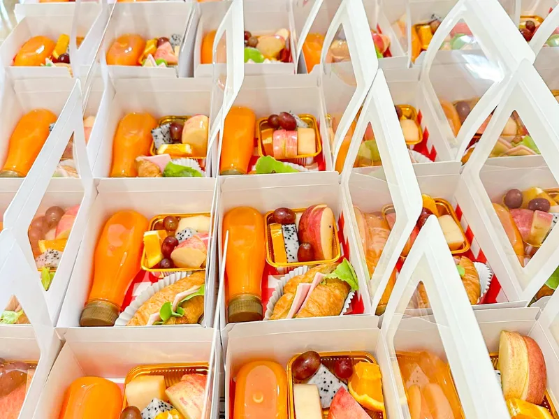 ชุดเบรคอาหารว่าง Snack Box สำหรับงานประชุม จัดโดยร้านคัม ขอนแก่น